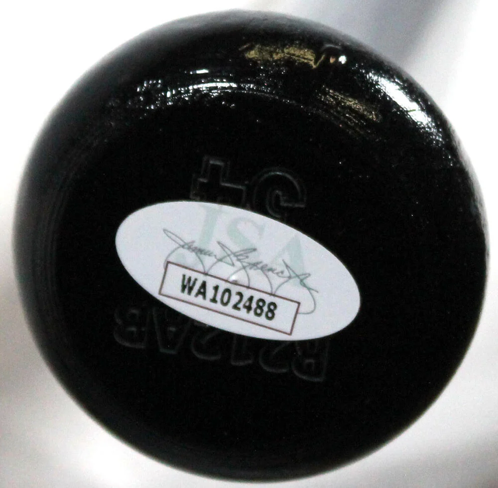 Yuli Gurriel Autographed Black Rawlings Pro Bat w/17 WS Champs-JSA W *Silver - Image 3