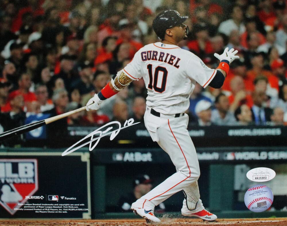 Yuli Gurriel Autographed Houston Astros 8x10 Batting Photo-JSA W *White - Image 4