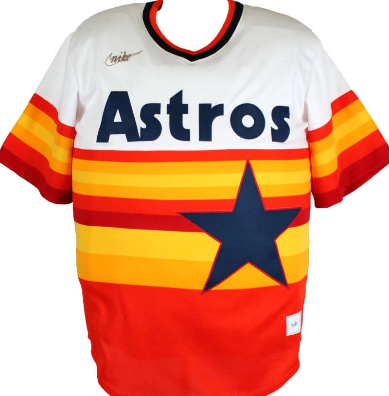 Yuli Gurriel Autographed Houston Astros Rainbow Nike Jersey-JSA W *Silver - Image 3