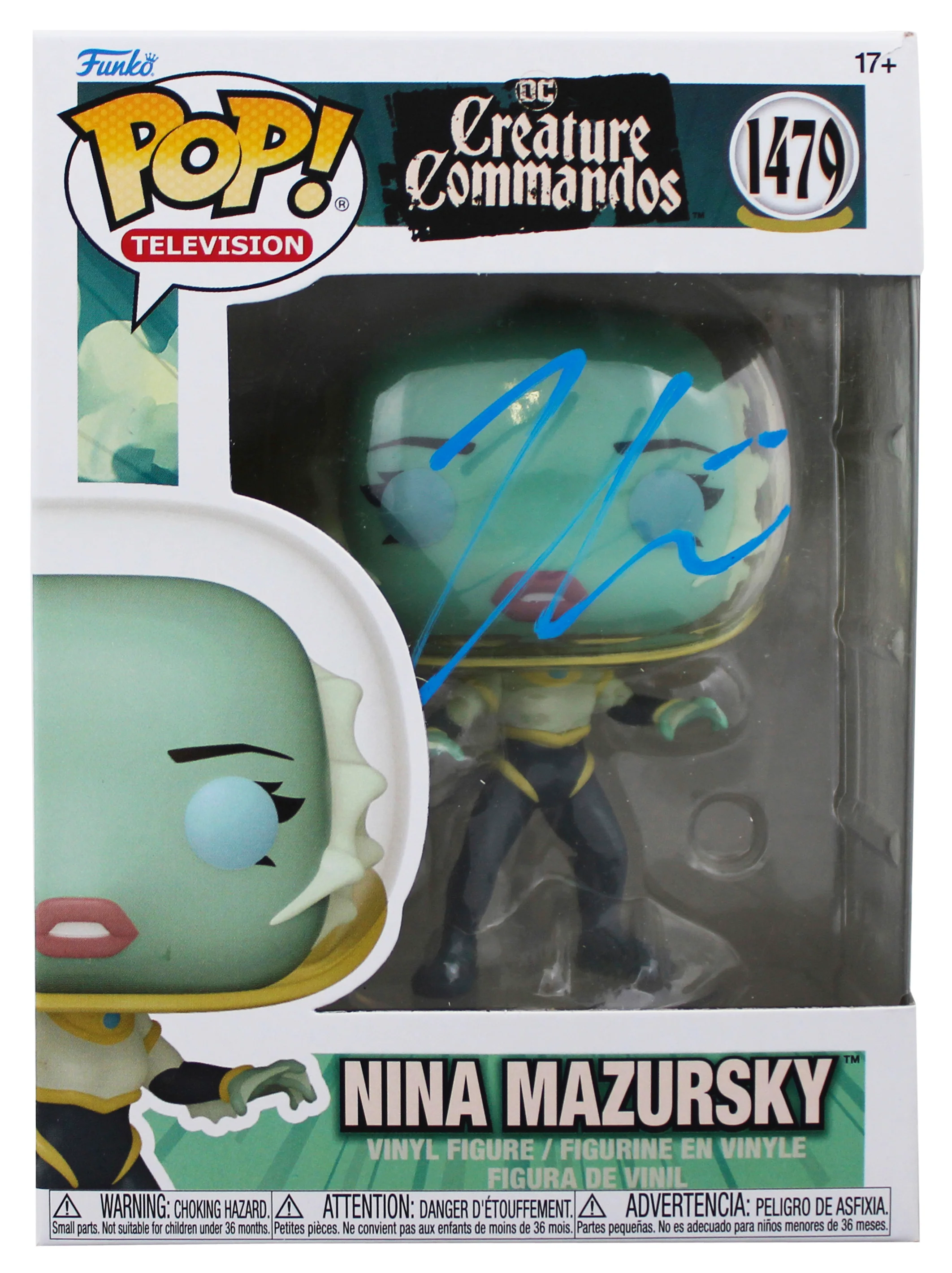 Zoe Chao Signed DC Creature Commandos Nina Mazursky Funko Pop Vinyl Figure BAS - Image 2